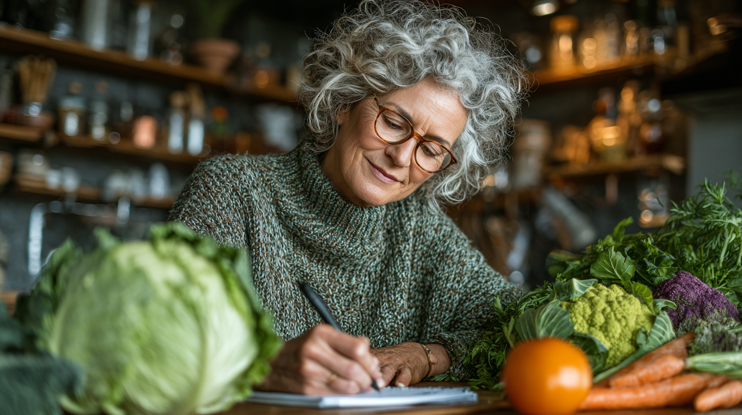 Дієтолог консультує літню пару щодо здорового харчування